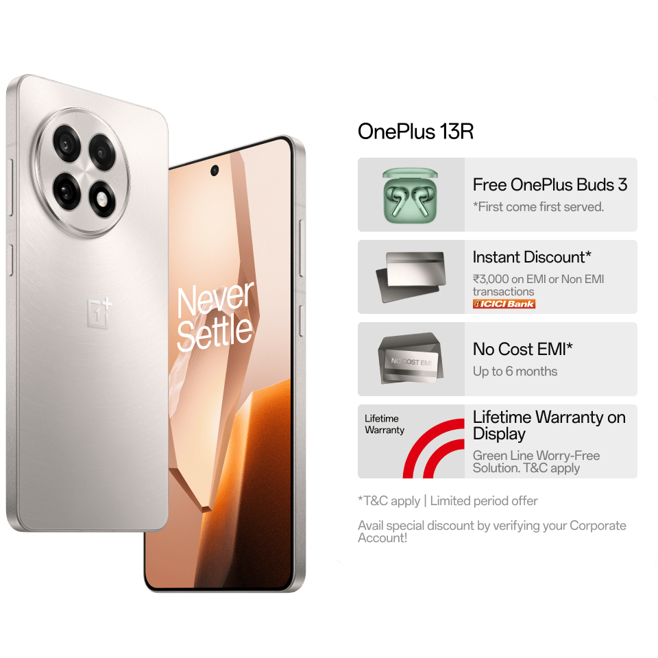 OnePlus 13R पर मिल रहा है बड़ा डिस्काउंट + OnePlus Buds 3 Free – जानिए कैसे उठाएं Amazon पर ये धांसू ऑफर